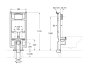Roca Duplo One Compact Depth Wall-Hung WC Frame & Cistern