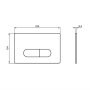 Ideal Standard Oleas M1 White Mechanical Dual Flushplate - Stock Clearance