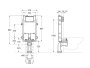 Roca Duplo One Compact Depth Concealed Cistern for Solid Wall Installation