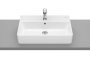 Roca The Gap Square 600 x 420mm 1 Taphole Countertop Basin