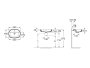 Roca The Gap Round 550mm 1 Taphole Inset Basin