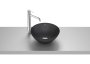 Roca Bol 350mm Round FINECERAMIC Countertop Basin - Matt Black