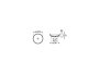 Roca Bol 425mm Round FINECERAMIC Countertop Basin - White