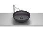 Roca Bol 425mm Round FINECERAMIC Countertop Basin - Matt Black