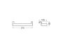 Roca Extra 275mm Towel Rail - Chrome
