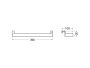 Roca Extra 390mm Towel Rail - Matt Black