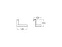 Roca Extra Toilet Roll Holder - Matt Black