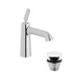 Vado Arrondi Mono Basin Mixer with Universal Basin Waste - Chrome