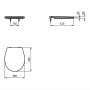 Armitage Shanks Uni Soft Close Toilet Seat - White