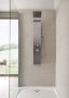 Roca Essential Hydromassage Thermostatic Shower Column - Chrome