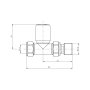 Scudo Straight Radiator Valves (Pair) - Chrome