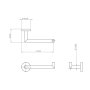 Abacus Iso Pro Toilet Roll Holder - Brushed Brass - Stock Clearance