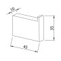 Abacus Pure Robe Hook - Anthracite - Stock Clearance