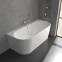 Villeroy & Boch Verve Round 3 Spray Hand Shower - Matt Brushed Nickel - Stock Clearance