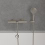 Villeroy & Boch Verve Round 3 Spray Hand Shower - Matt Brushed Nickel - Stock Clearance