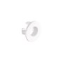 Vado Cameo Ceramic Basin Overflow Cover - Matt White - Stock Clearance