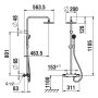 Laufen City Pro Thermostatic Shower Kit - Chrome