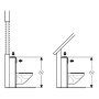 Geberit Alpha 820mm Frame & Cistern for Wall-Hung WC with Alpha01 Round Flush Plate