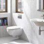 Geberit Alpha 820mm Frame & Cistern for Wall-Hung WC with Alpha01 Round Flush Plate