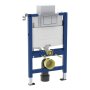 Geberit Alpha 820mm Frame & Cistern for Wall-Hung WC with Alpha01 Square Flush Plate