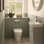 Geberit Alpha 82cm Concealed Cistern & Alpha01 Square Flush Plate