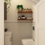 Geberit Alpha01 Round Dual Flush Plate - Matt Black