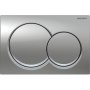 Geberit Alpha01 Round Dual Flush Plate - Chrome