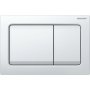 Geberit Alpha01 Sqaure Dual Flush Plate - White