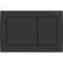 Geberit Alpha01 Sqaure Dual Flush Plate - Matt Black