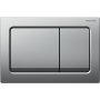 Geberit Alpha01 Sqaure Dual Flush Plate - Matt Chrome