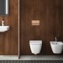 Geberit Alpha01 Sqaure Dual Flush Plate - Red Gold