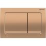 Geberit Alpha01 Sqaure Dual Flush Plate - Red Gold