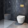 Geberit Alpha01 Sqaure Dual Flush Plate - Brass