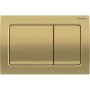 Geberit Alpha01 Sqaure Dual Flush Plate - Brass