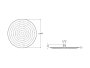 Roca Raindream 400mm Extra Slim Round Rain Shower Head - Chrome