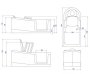 Access Easy Riser Peninsula Walk-in Bath with Glass Door and Powered Seat