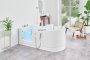 Access Easy Riser Peninsula Walk-in Bath with Glass Door and Powered Seat