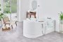 Access Easy Riser Peninsula Walk-in Bath with Glass Door and Powered Seat