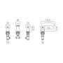 Vado Arrondi Basin Mixer Tap with Cross Handles - Stock Clearance