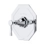Perrin & Rowe Deco Concealed Thermostatic Shower Mixer with Lever Handle - Chrome