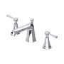 Perrin & Rowe Deco Three-Hole Basin Mixer with Lever Handles - Chrome