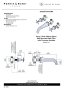 Perrin & Rowe Deco Three-Hole Wall-Mounted Bath Filler with Crosstop Handles - Pewter