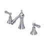 Perrin & Rowe Georgian Three-Hole Bidet Mixer with Lever Handles - Chrome