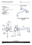 Perrin & Rowe Georgian Three-Hole Wall-Mounted Bath Filler with Country Spout and Lever Handles - Gold