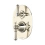 Perrin & Rowe Georgian Concealed Thermostatic Shower Mixer with Lever Handles - Nickel
