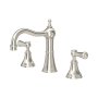 Perrin & Rowe Georgian Three-Hole Deck-Mounted Basin Mixer with Country Spout and Lever Handles - Pewter