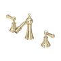 Perrin & Rowe Georgian Three-Hole Bidet Mixer with Lever Handles - Gold
