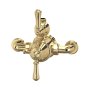 Perrin & Rowe Georgian Exposed Thermostatic Shower Mixer with Lever Handles - Polished Brass