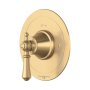 Perrin & Rowe Georgian Concealed Thermostatic Shower Mixer with Lever Handle - Satin Brass