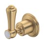 Perrin & Rowe Georgian Four-Way Diverter with Lever Handle - Satin Brass